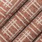 Brown Orange Rust Performance Grade Abstract Geometric Woven Pattern Upholstery Fabric by The Yard - SKU: Carol Bonfire
